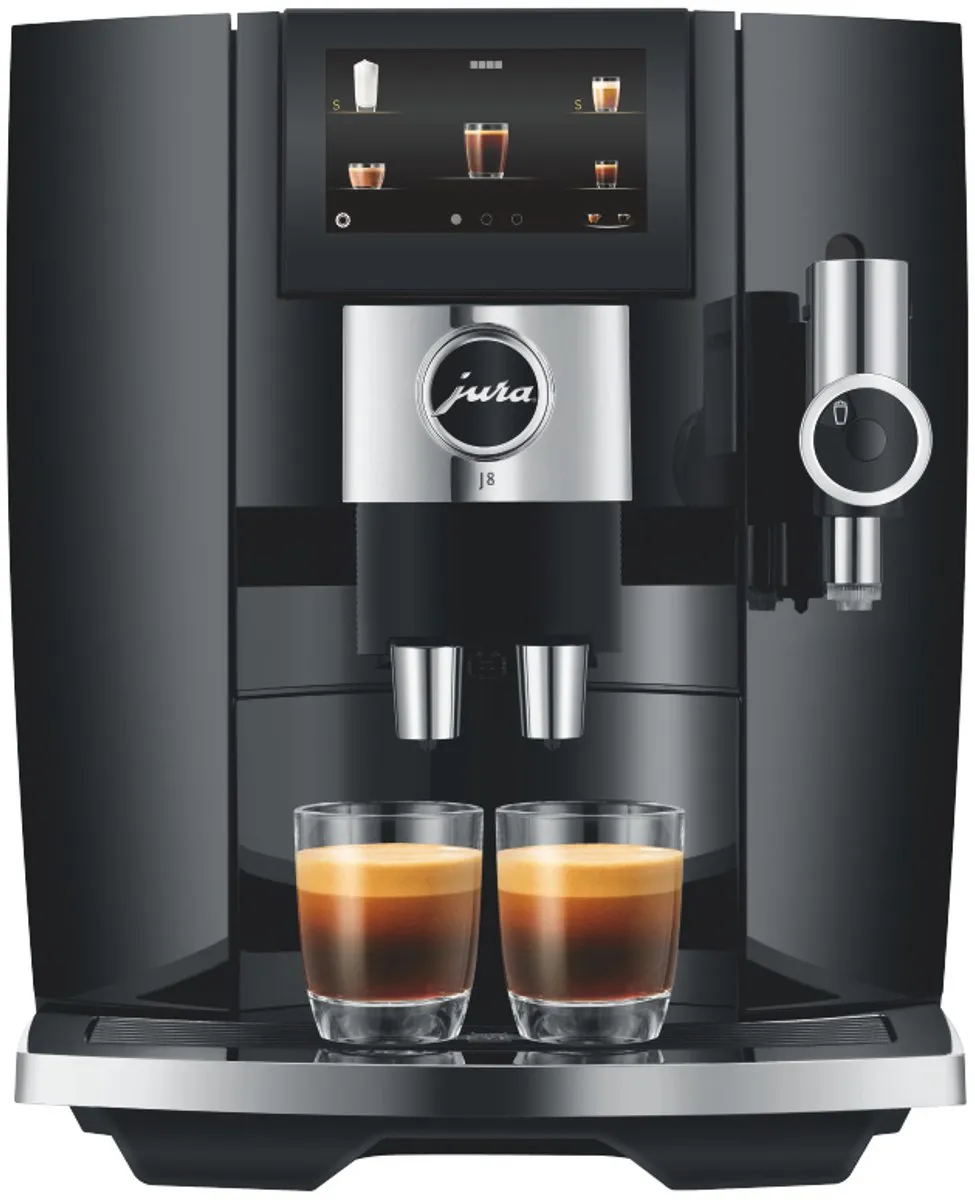 Jura J8 Piano Black Volautomatische Espressomachine
