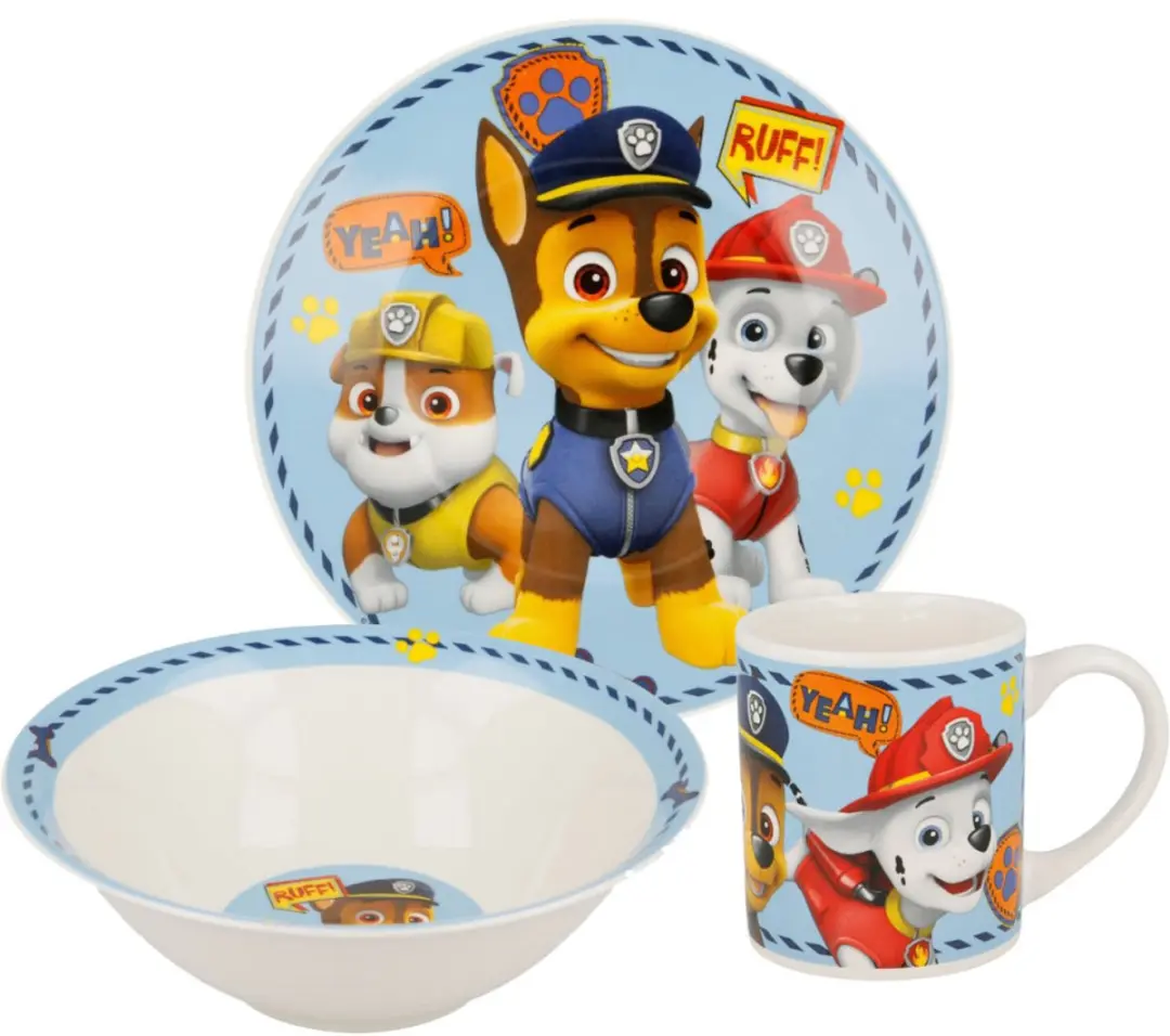 PAW Patrol Porseleinen Cadeauset 3-delig