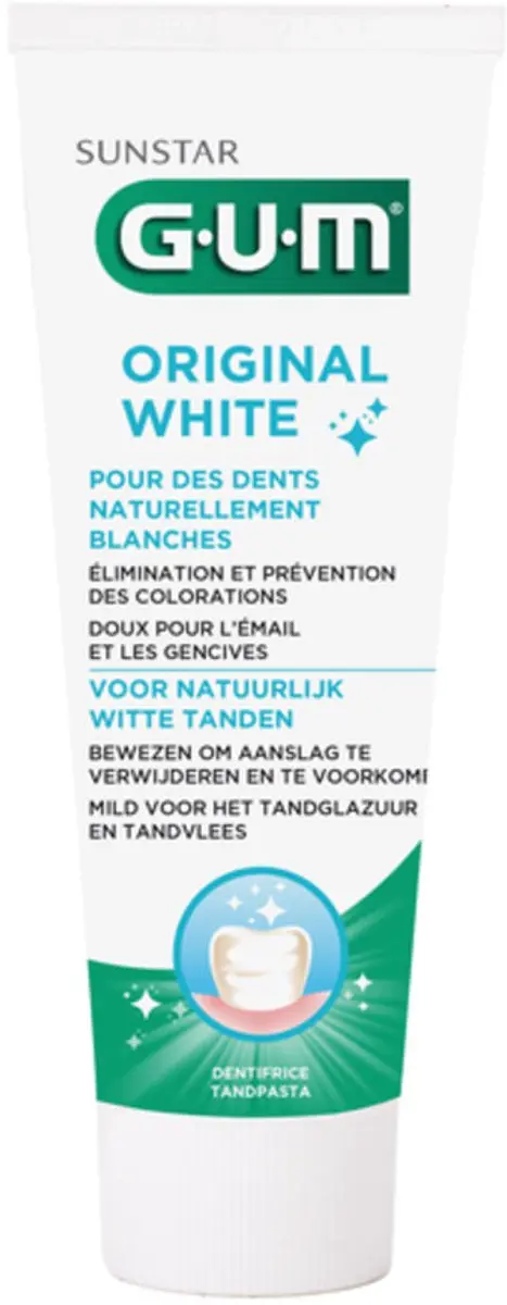 Gum Tandpasta Original White 300ml - 4 Stuks