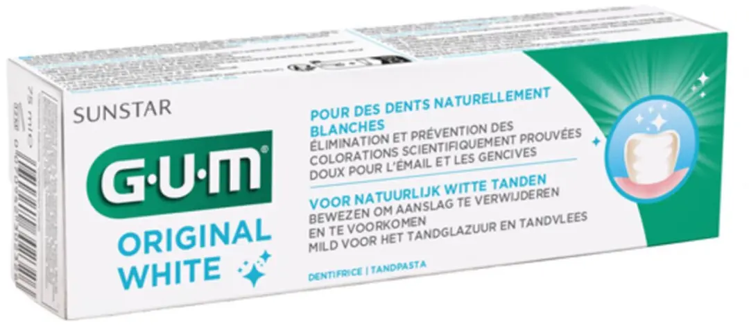 Gum Tandpasta Original White 300ml - 4 Stuks
