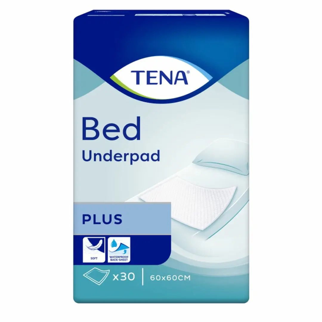 TENA Bed Onderlegger Plus 60x60cm - 2x40 Stuks