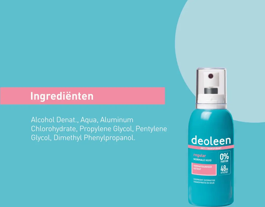 Deoleen Anti-transpirant Pompspray 75ml - 0% Parfum