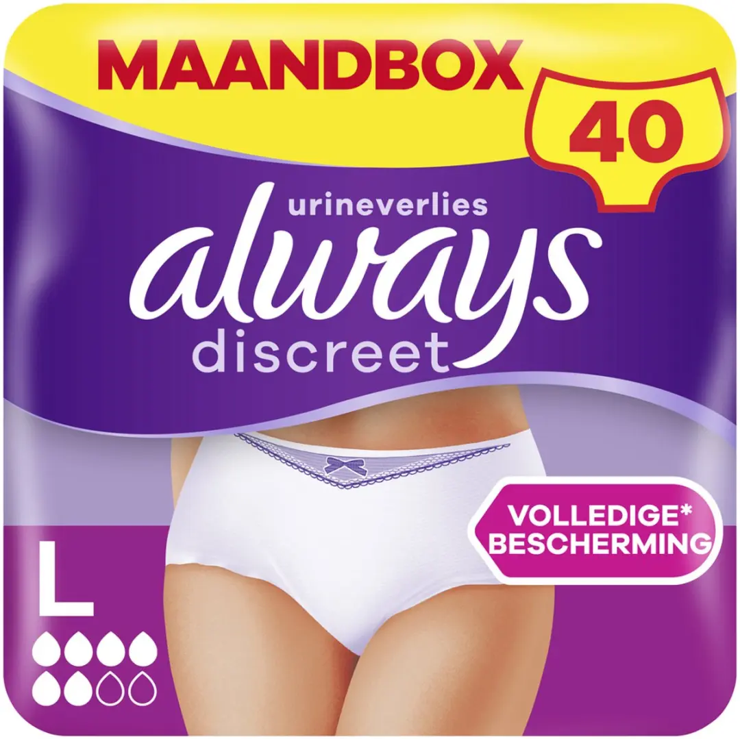 Always Discreet Broekjes Urineverlies Dames L