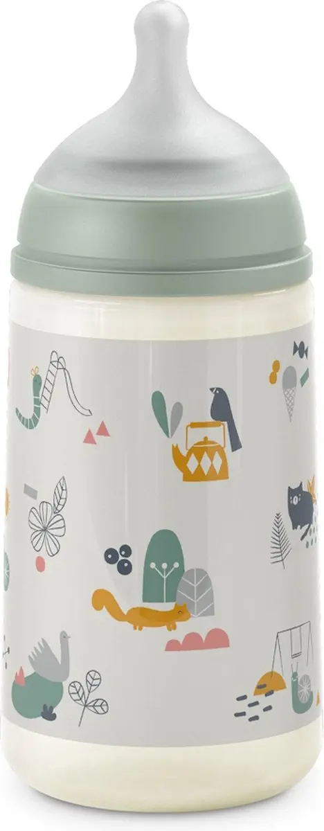 Suavinex A Walk In The Park Groene Babyverzorgingset - Flesje, fopspeen & koordje