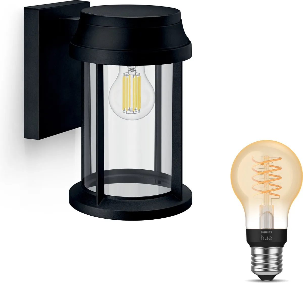 Philips Hue Bellini Wandlamp Buiten Zwart