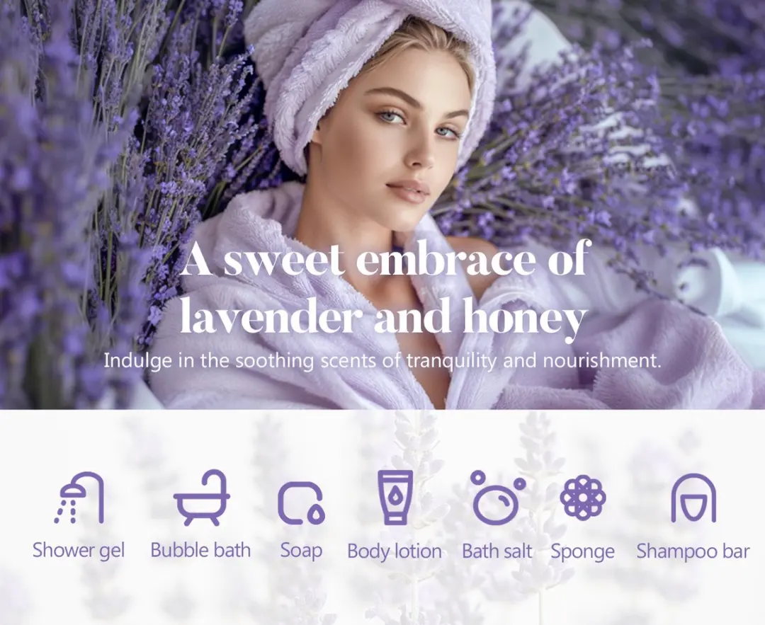Body & Earth Spa Luxetique Lavendel Dream Geschenkset - 8 Stuks