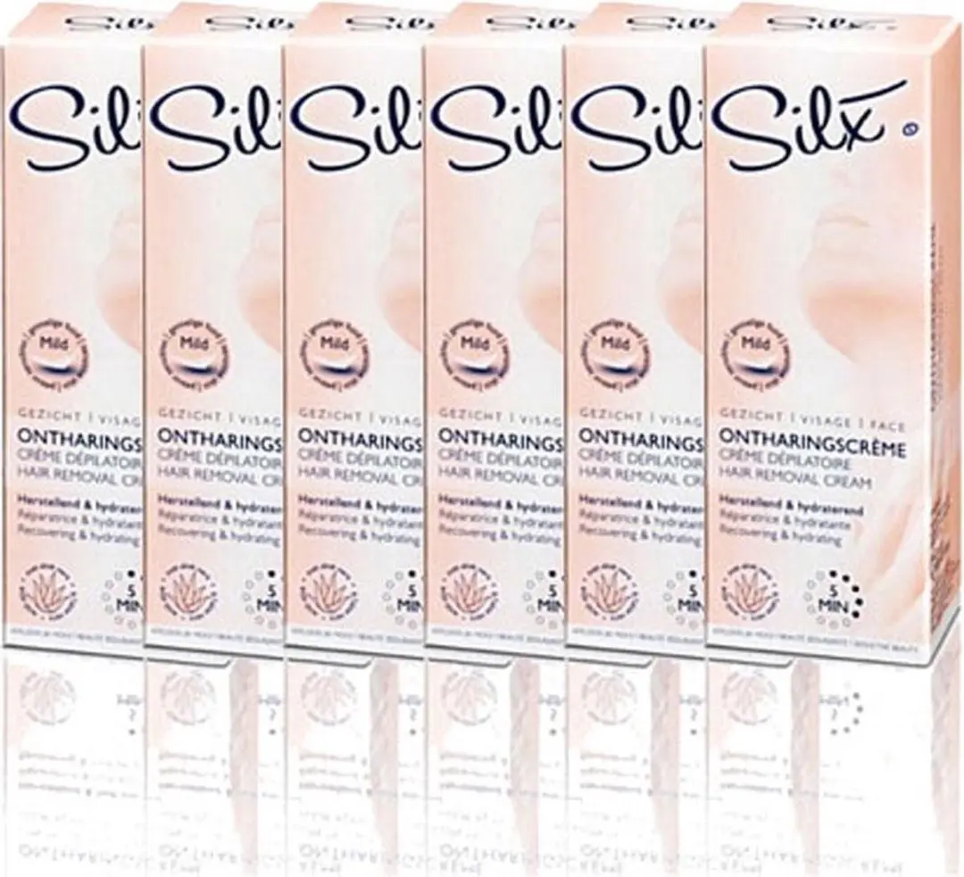 Chilly Silx Ontharingscreme Gezicht - 6x50ml