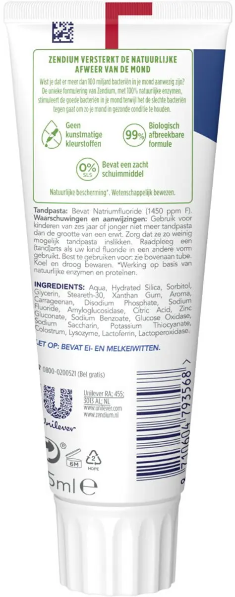 Zendium Classic Tandpasta 75ml