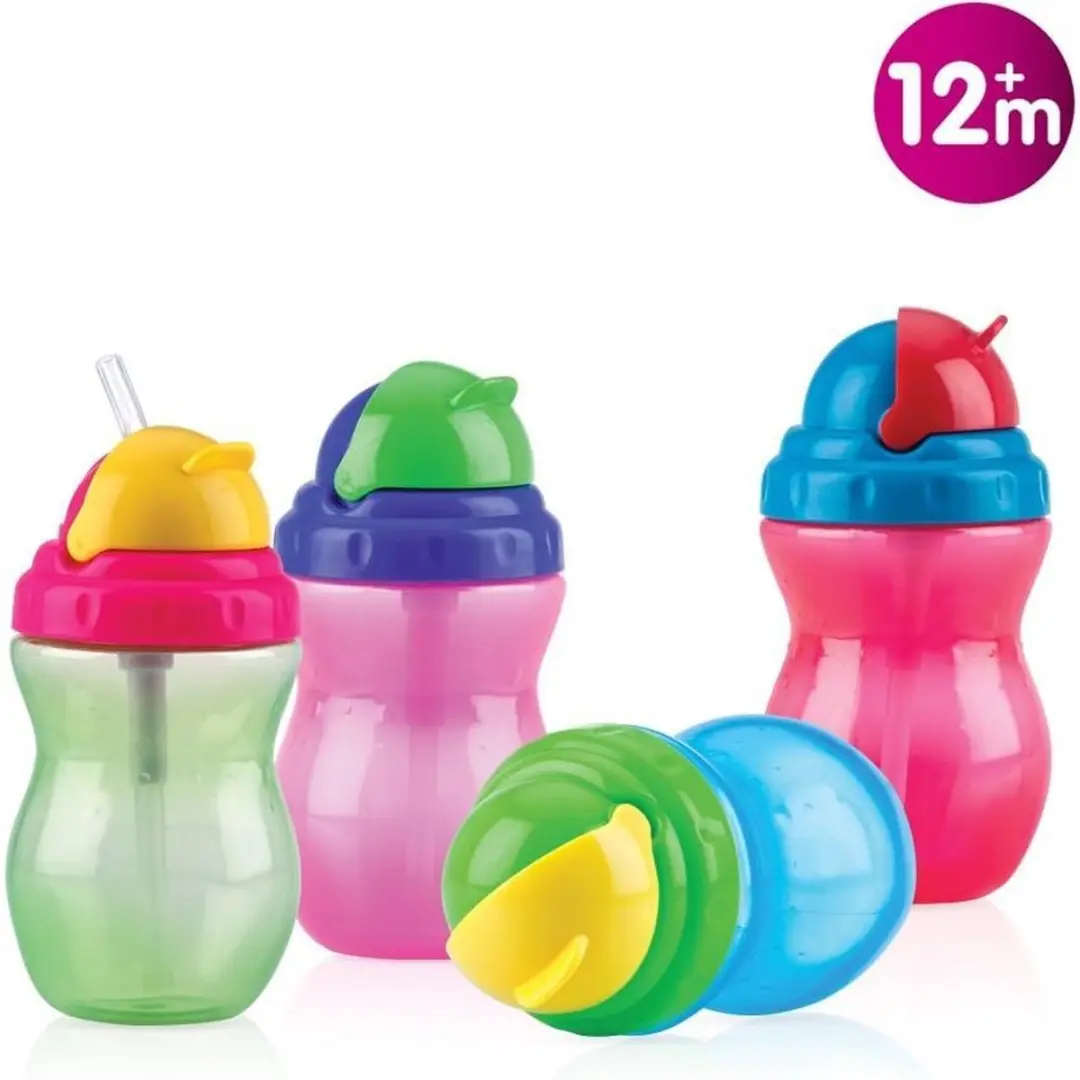 Nûby Flip-It Antilekbeker 300ml - Roze