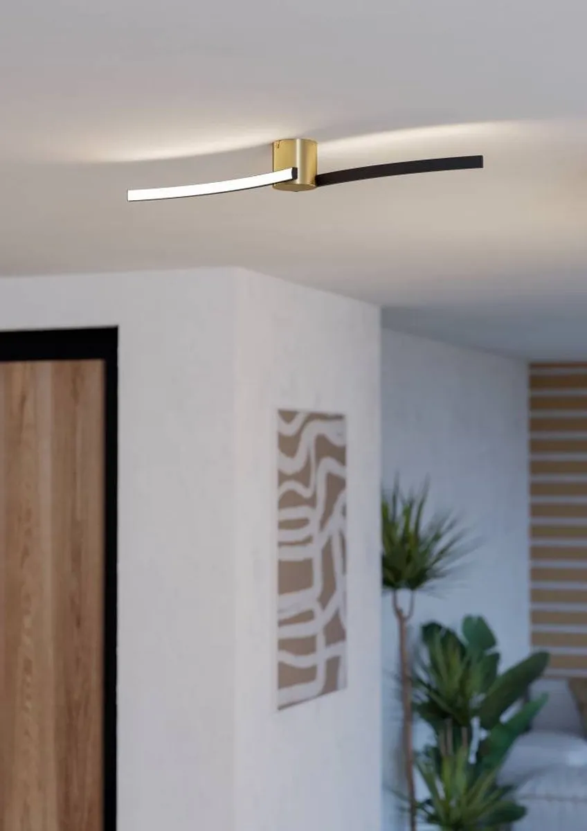 Eglo Aieta Plafondlamp 72cm - Goud/Zwart