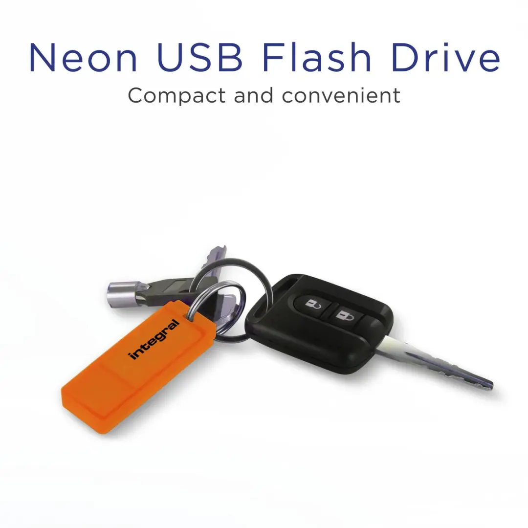 Integral Neon INFD32GBNEONOR 32GB - Oranje - afbeelding 6 van 6