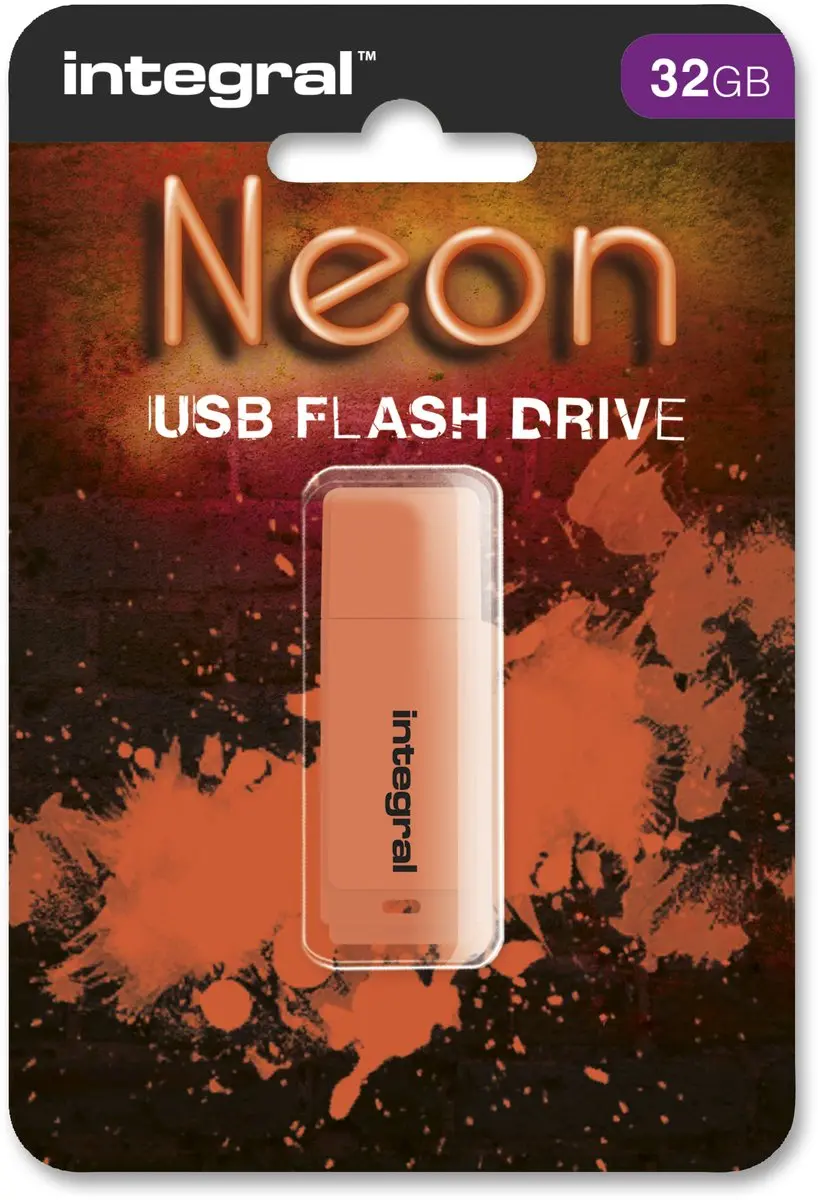 Integral Neon INFD32GBNEONOR 32GB - Oranje