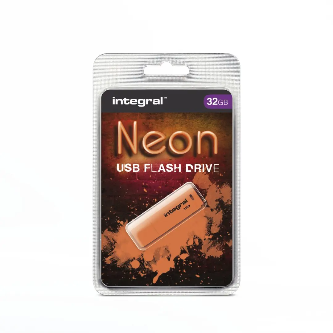 Integral Neon INFD32GBNEONOR 32GB - Oranje