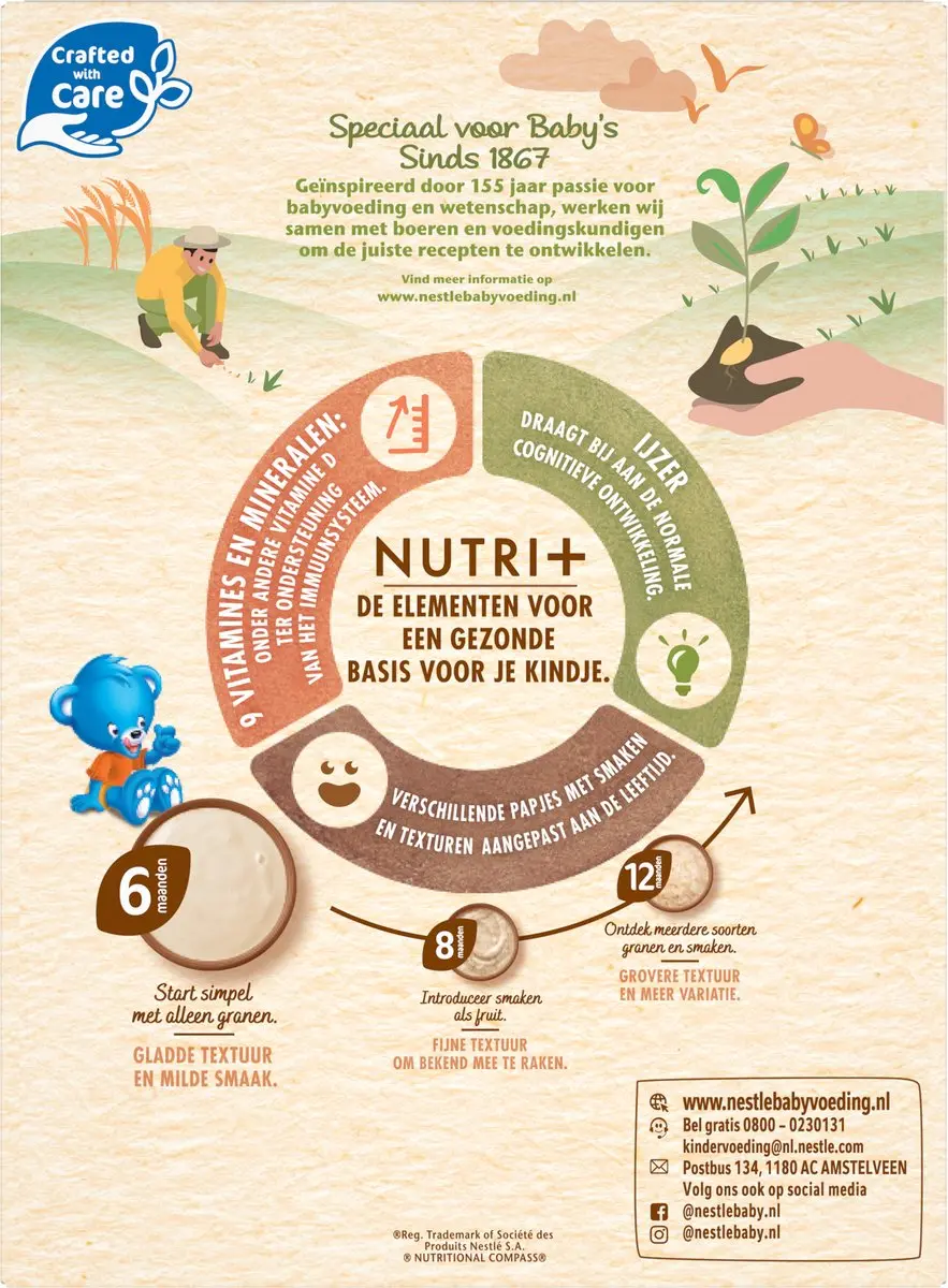 Nestlé Baby Cereals Multigranen 6+ - 9x160g