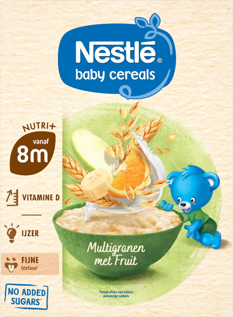 Nestlé Baby Cereals Multigranen met Fruit 12+ - 9x160g