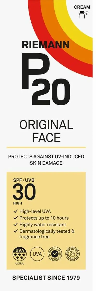 P20 Face SPF 30 Zonnebrand Gezicht 50g