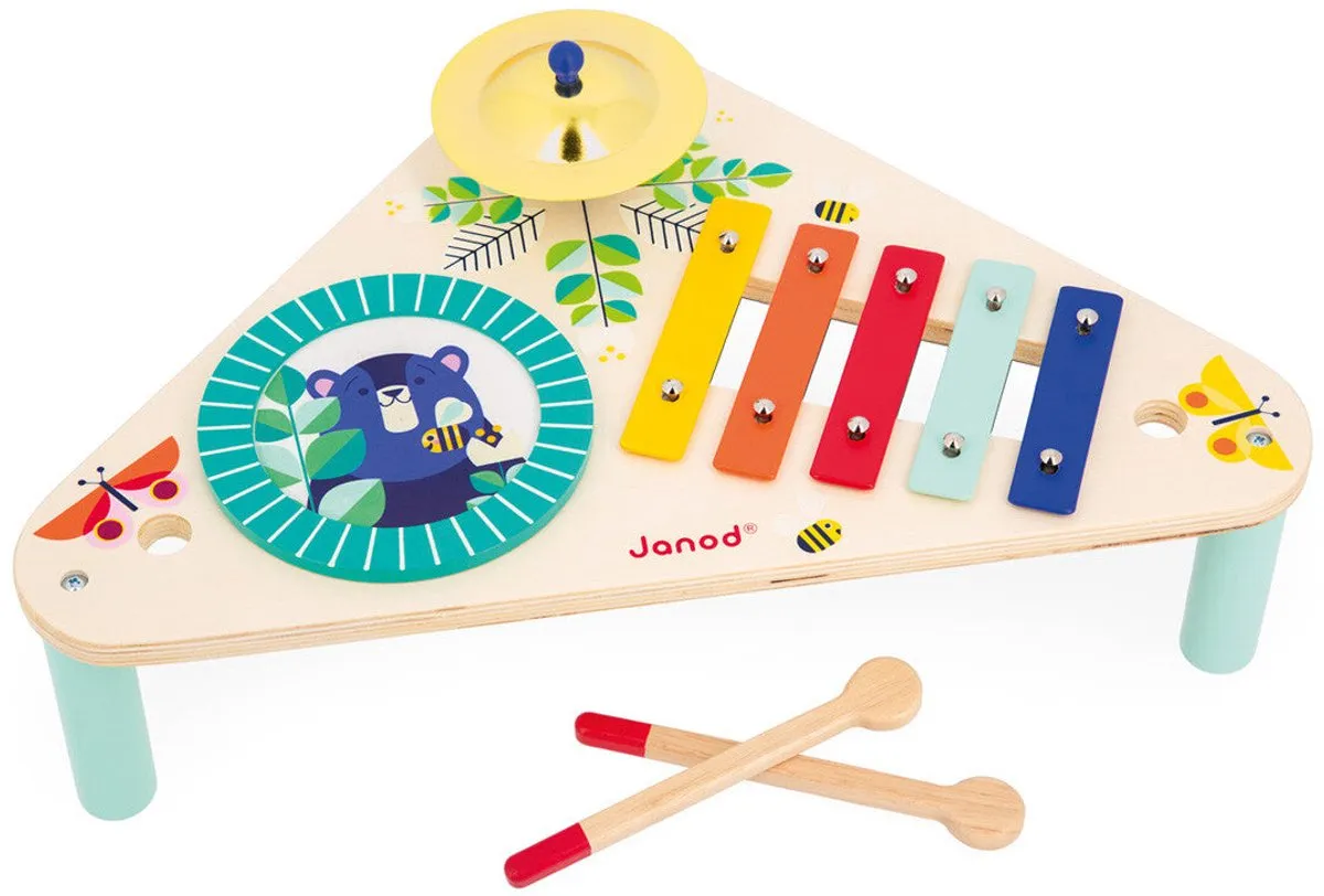 Janod Gioia Houten Muziektafel - 3 Instrumenten