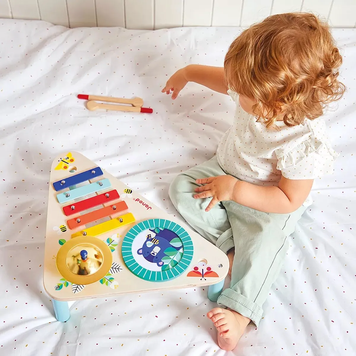 Janod Gioia Houten Muziektafel - 3 Instrumenten