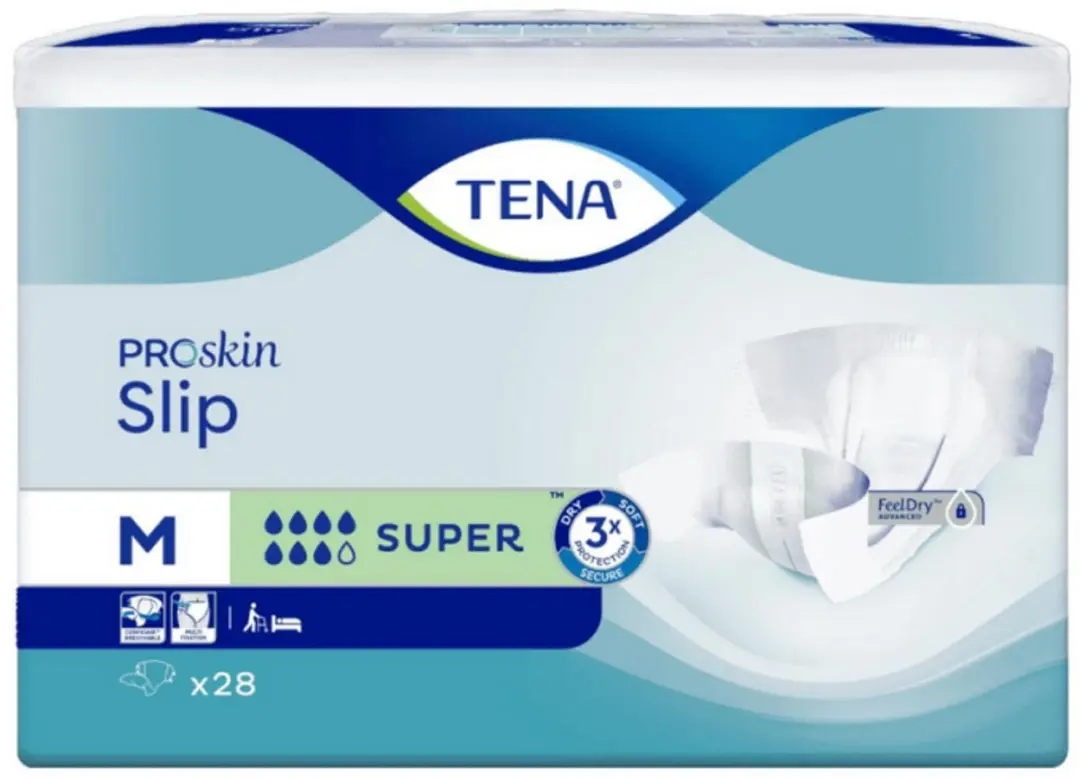 TENA Slip Super Medium Kleefluiers - 84 Stuks