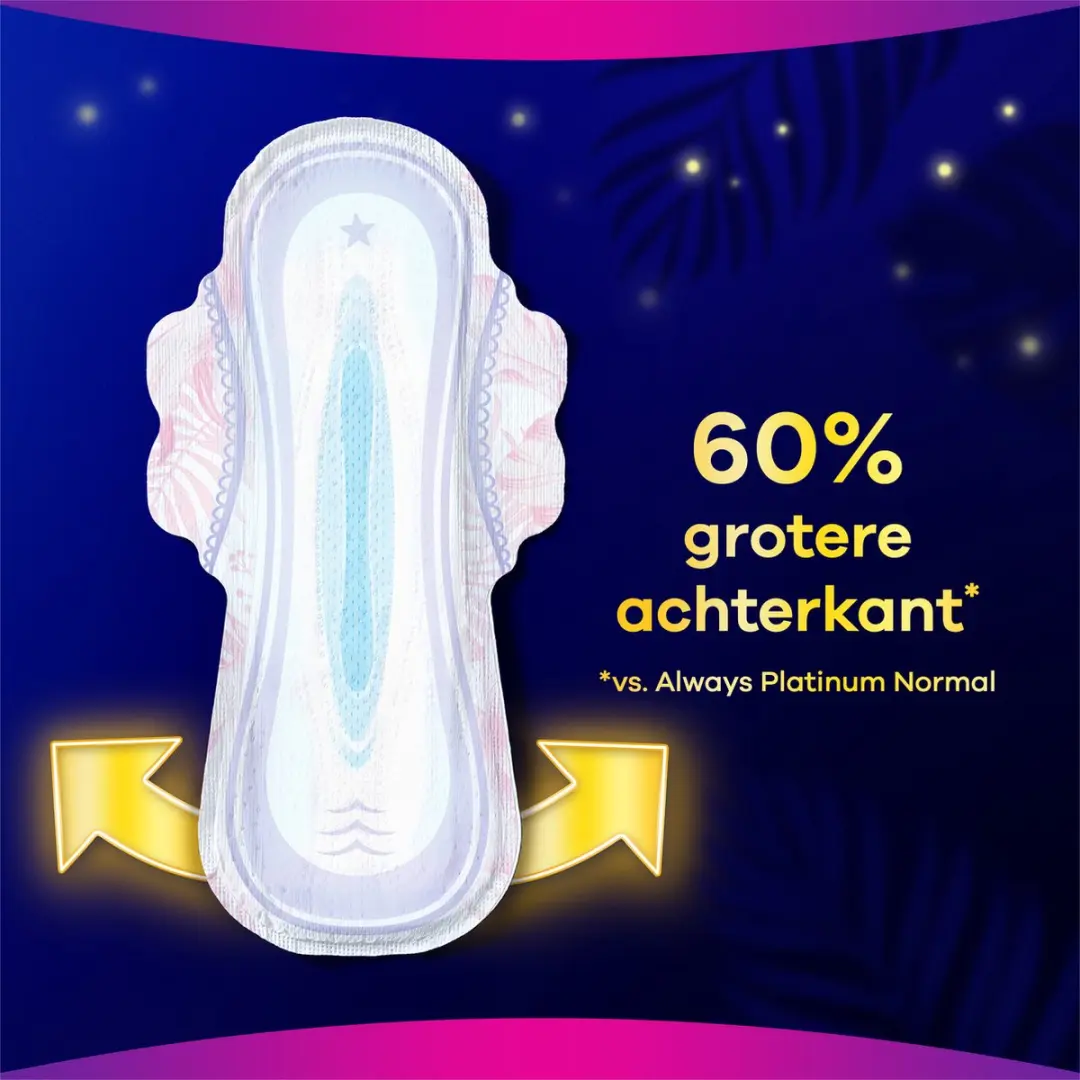 Always Platinum Secure Night Maandverband - 56 Stuks