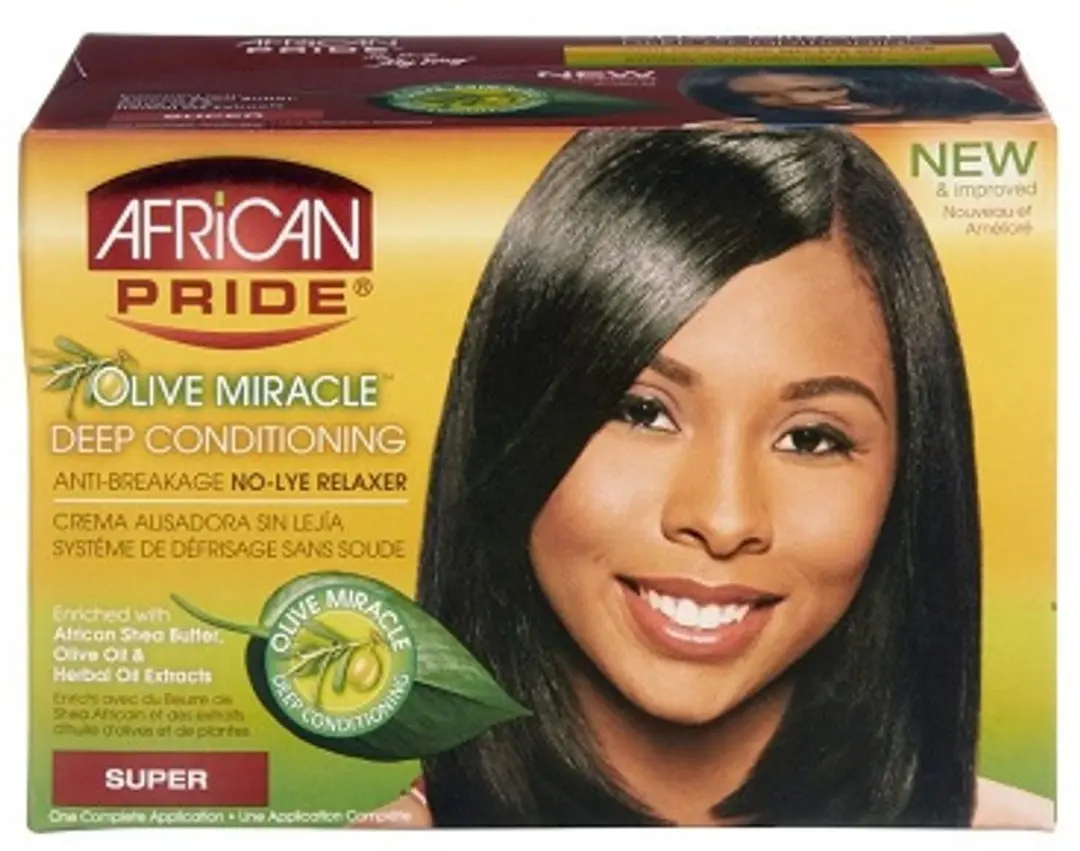 African Pride Olive Miracle Relaxer Kit 453g