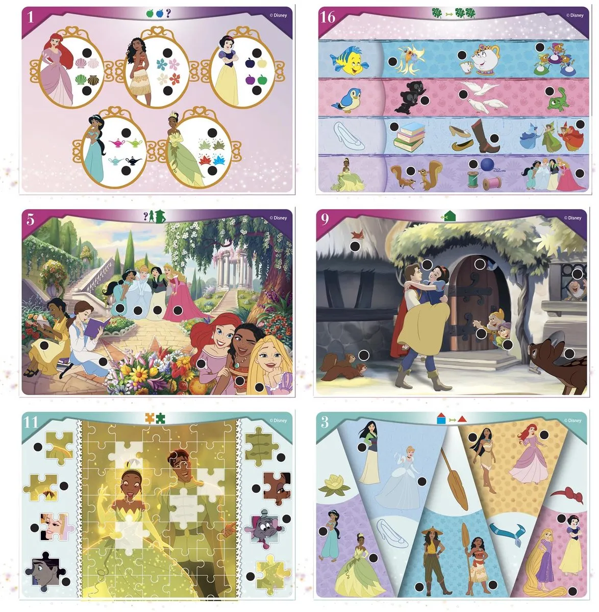 Clementoni Travel Quiz Disney Prinsessen - Educatief spel Multikleur