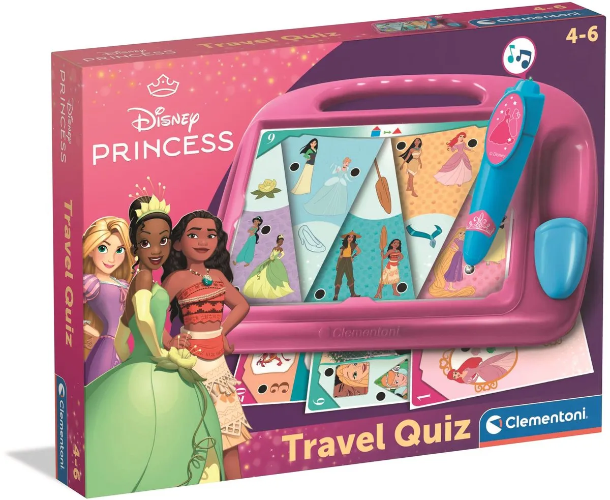Clementoni Travel Quiz Disney Prinsessen