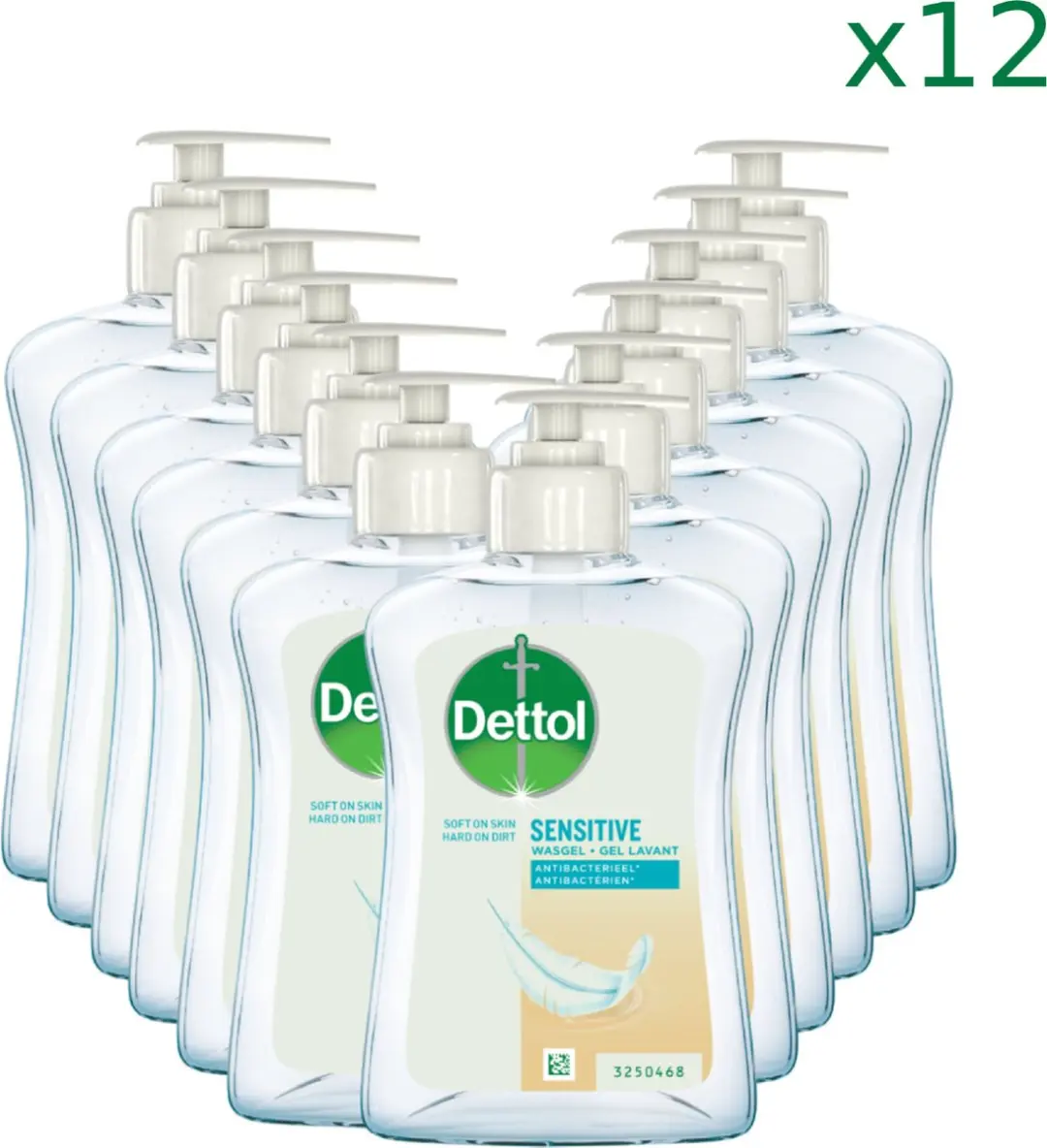 Dettol Hydratant Handzeep Sensitive 12x250ml