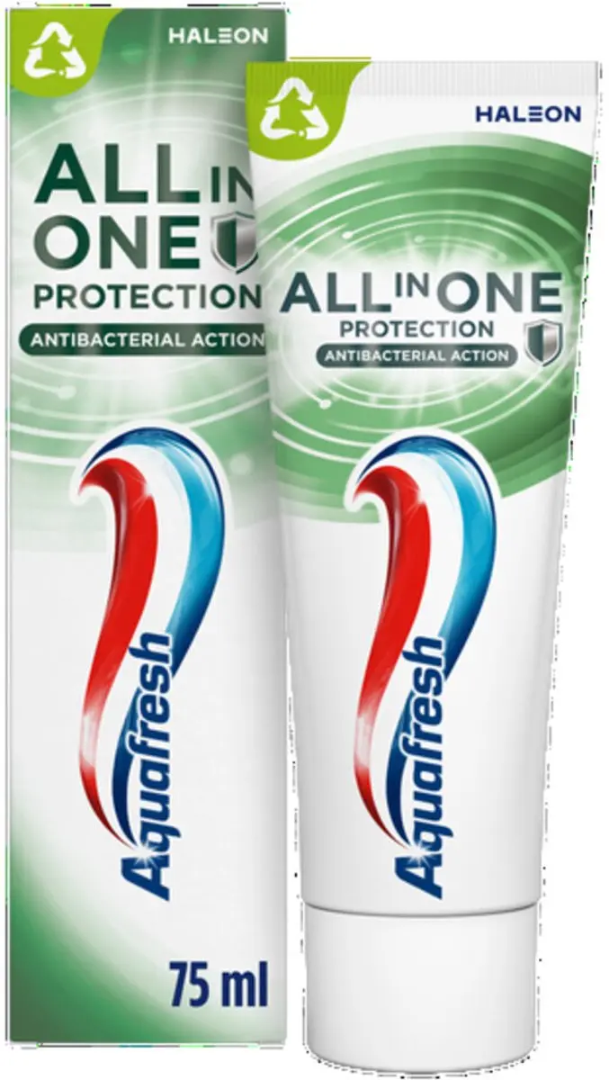 Aquafresh All In One Protection Antibacterieel Tandpasta 75ml - 3 Stuks