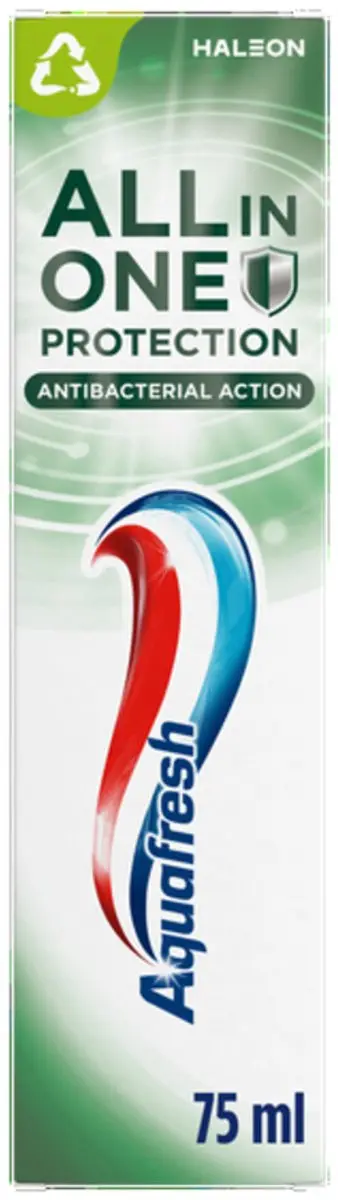 Aquafresh All In One Protection Antibacterieel Tandpasta 75ml - 3 Stuks