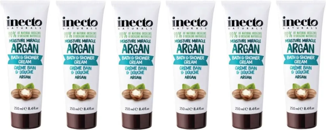 Inecto Naturals Argan Oil Douchegel 250ml - 6 Stuks