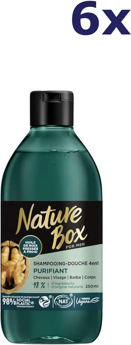 Nature Box 4-in-1 Reinigingsgel & Shampoo 250ml