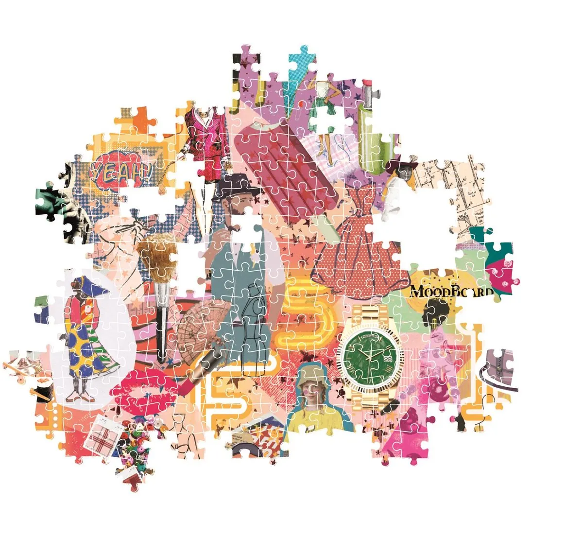 Clementoni Fashion & Design Puzzel 1000 Stuks - Multikleur - afbeelding 6 van 6