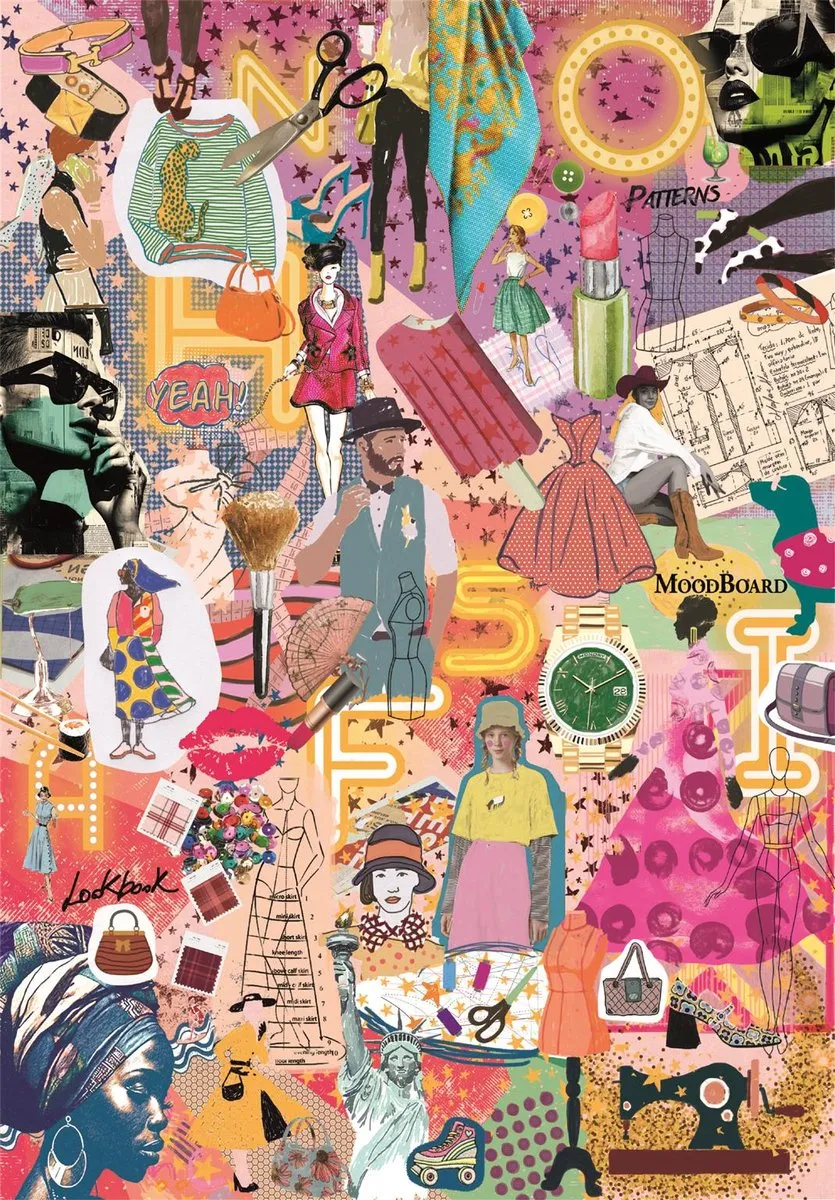 Clementoni Fashion & Design Puzzel 1000 Stuks - Multikleur