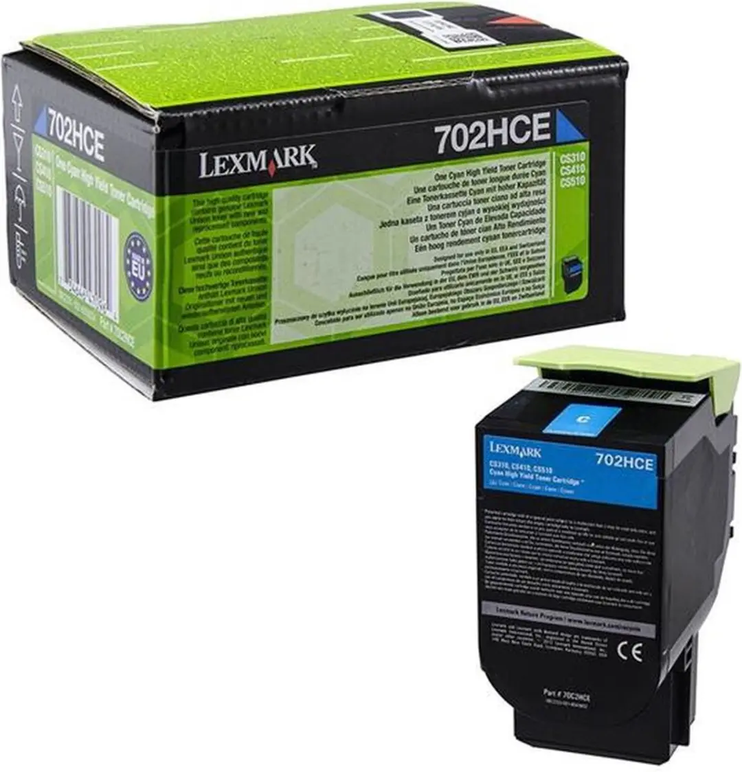 Lexmark 702HC Tonercartridge Cyaan - Origineel