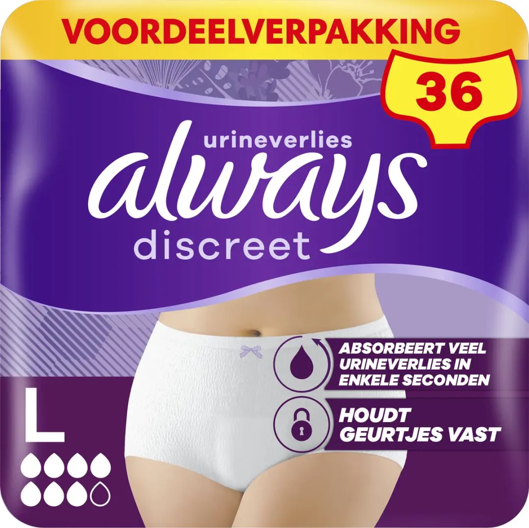 Always Discreet Broekjes L - 36 Stuks