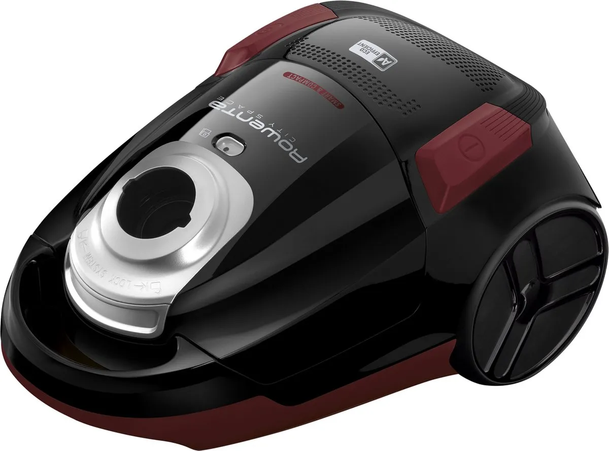Rowenta City Space RO2669 Stofzuiger met zak - 750W - 2,5L - Zwart/Rood