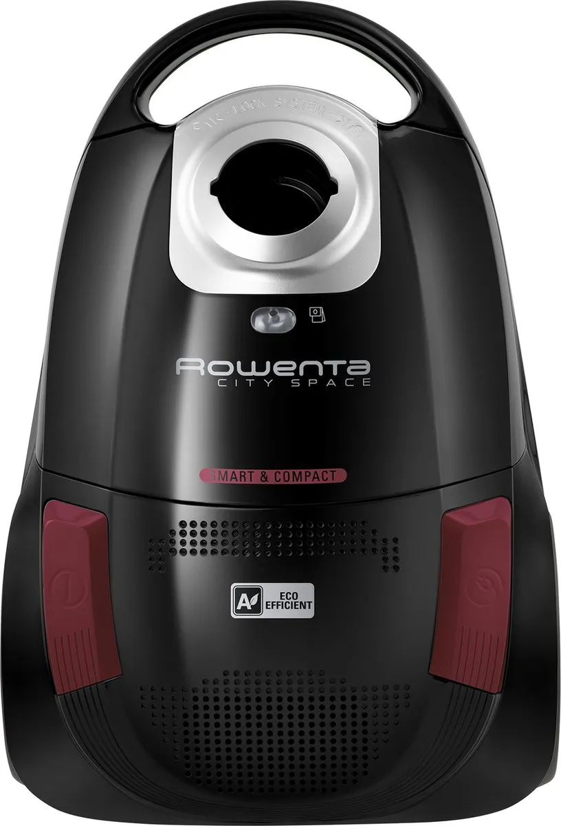 Rowenta City Space RO2669 Stofzuiger met zak - 750W - 2,5L - Zwart/Rood