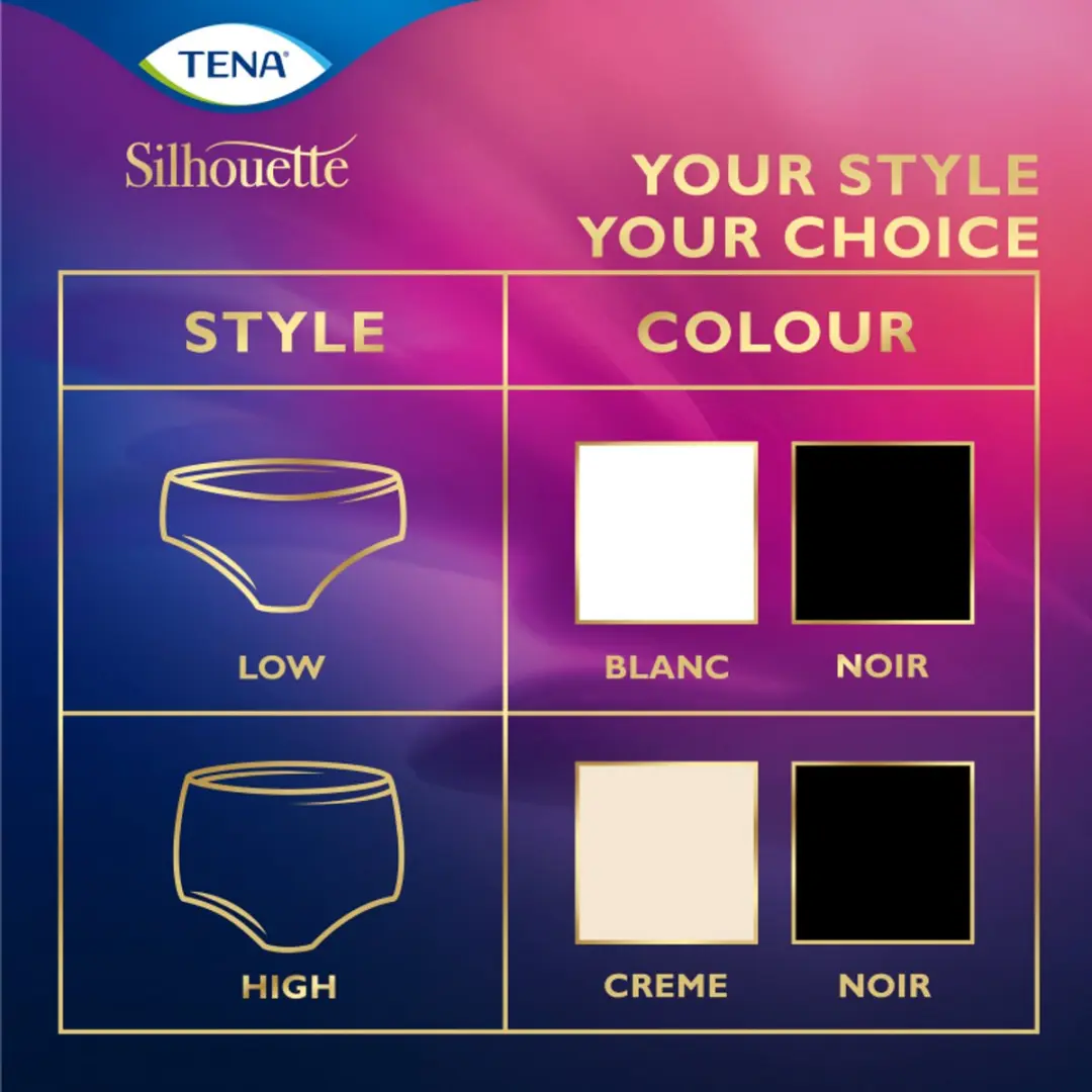 TENA Silhouette Plus M Incontinentieverband - 24 Stuks - Lage taille - Wit