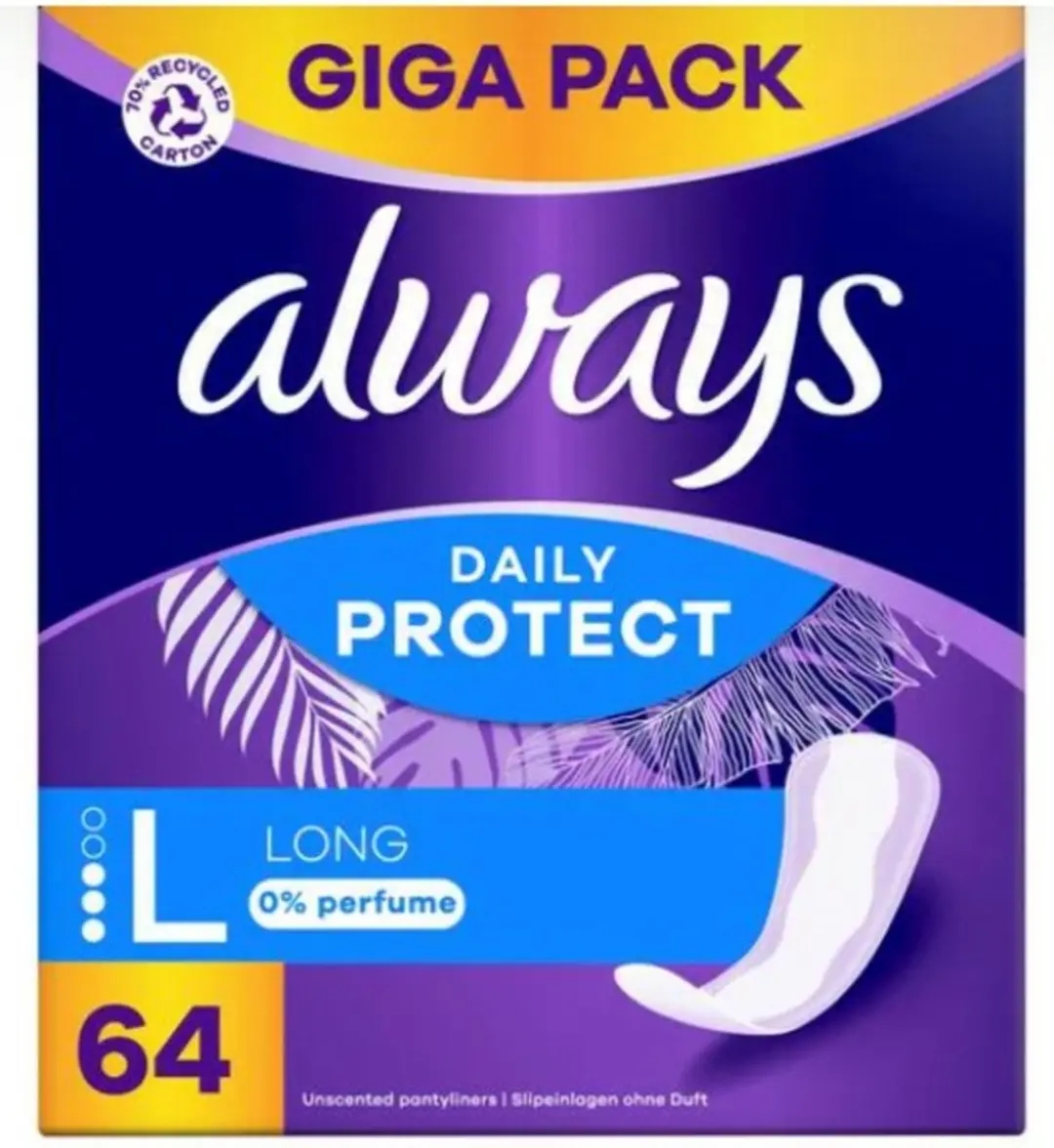 Always Daily Protect Inlegkruisjes Long 64 Stuks