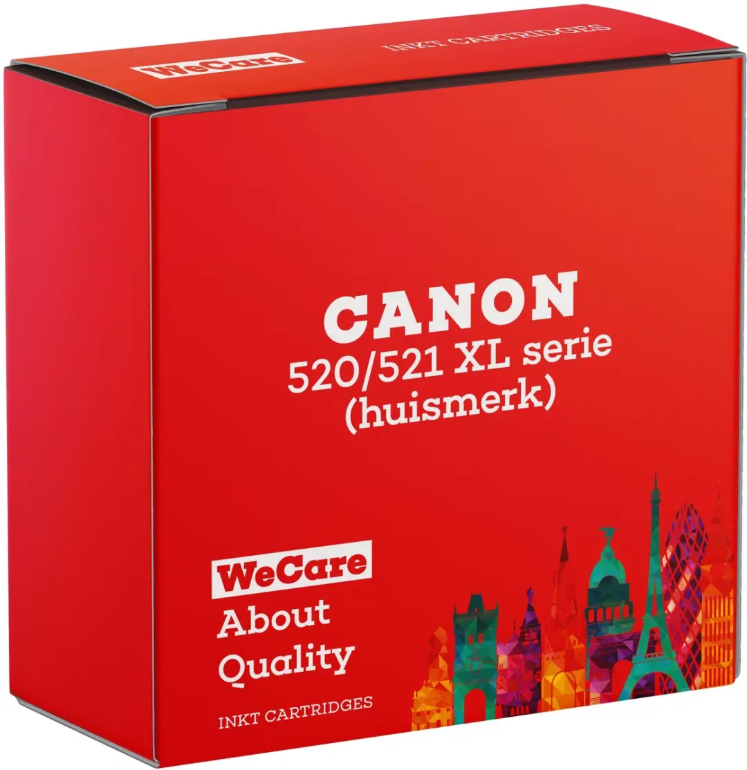 weCare PGI-520/CLI-521 XL Inktcartridges - 5 Stuks