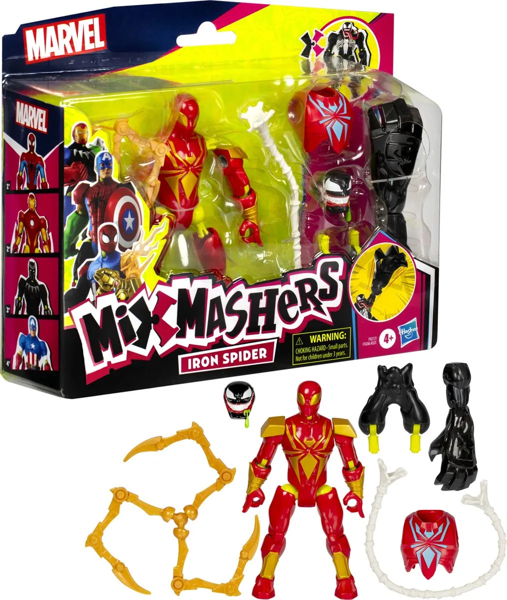 Hasbro MixMashers Spider-Man Iron Spider Actiefiguur