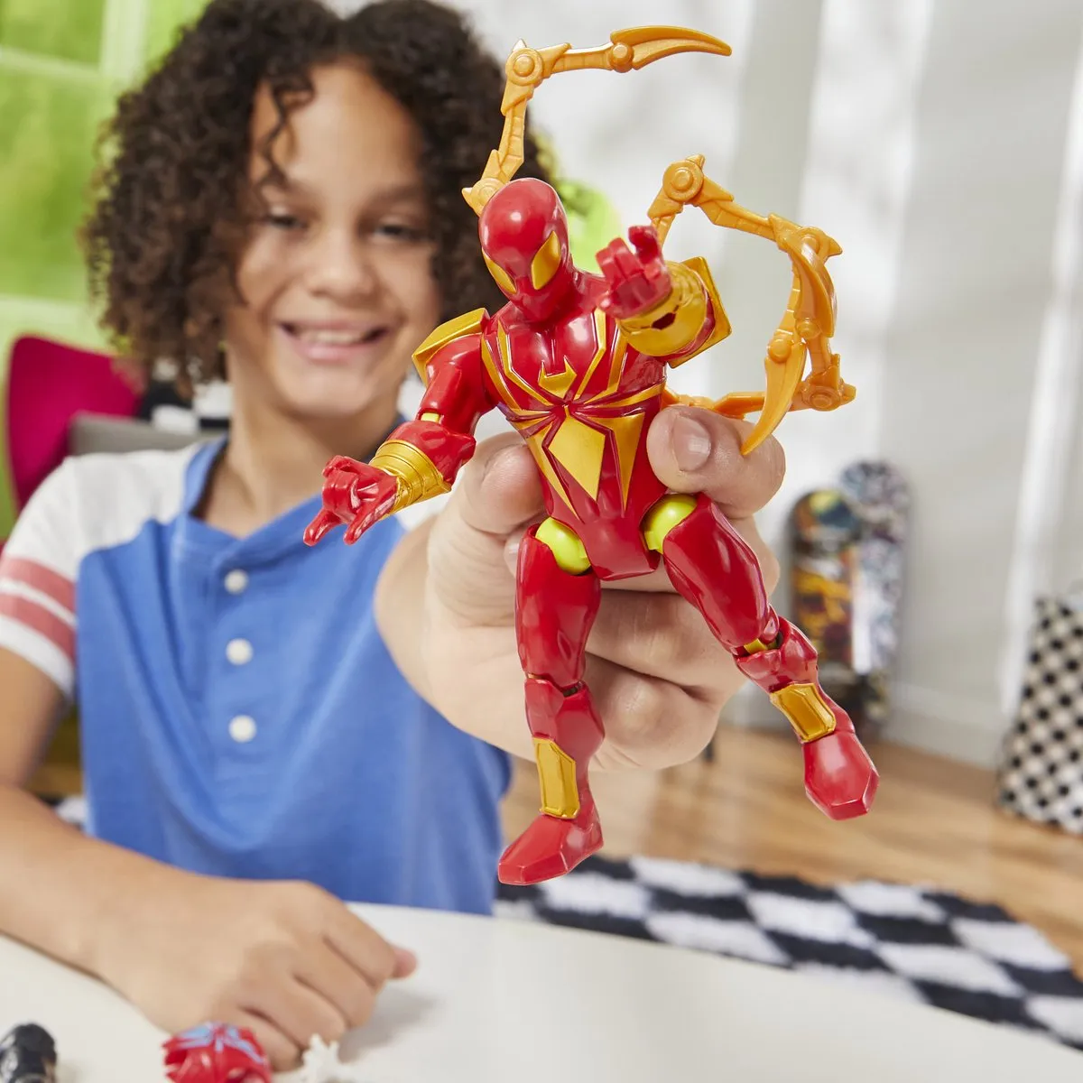 Hasbro MixMashers Spider-Man Iron Spider Actiefiguur - F92175X0 - afbeelding 6 van 6