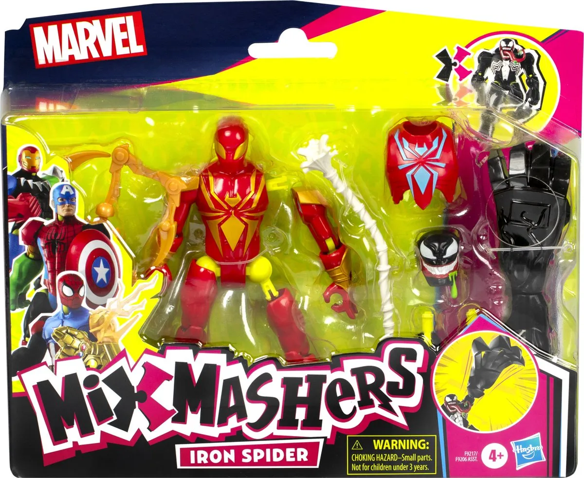 Hasbro MixMashers Spider-Man Iron Spider Actiefiguur - F92175X0