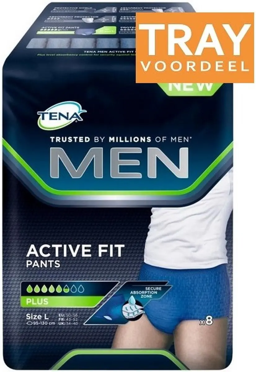 TENA Men Active Fit Pants Plus Incontinentiebroekjes