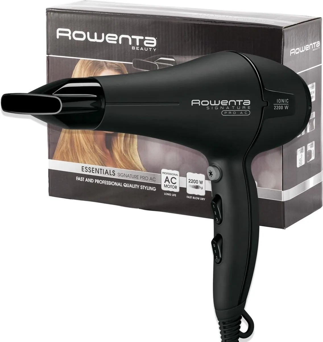 Rowenta CV7810F0 Föhn 2200W - Zwart