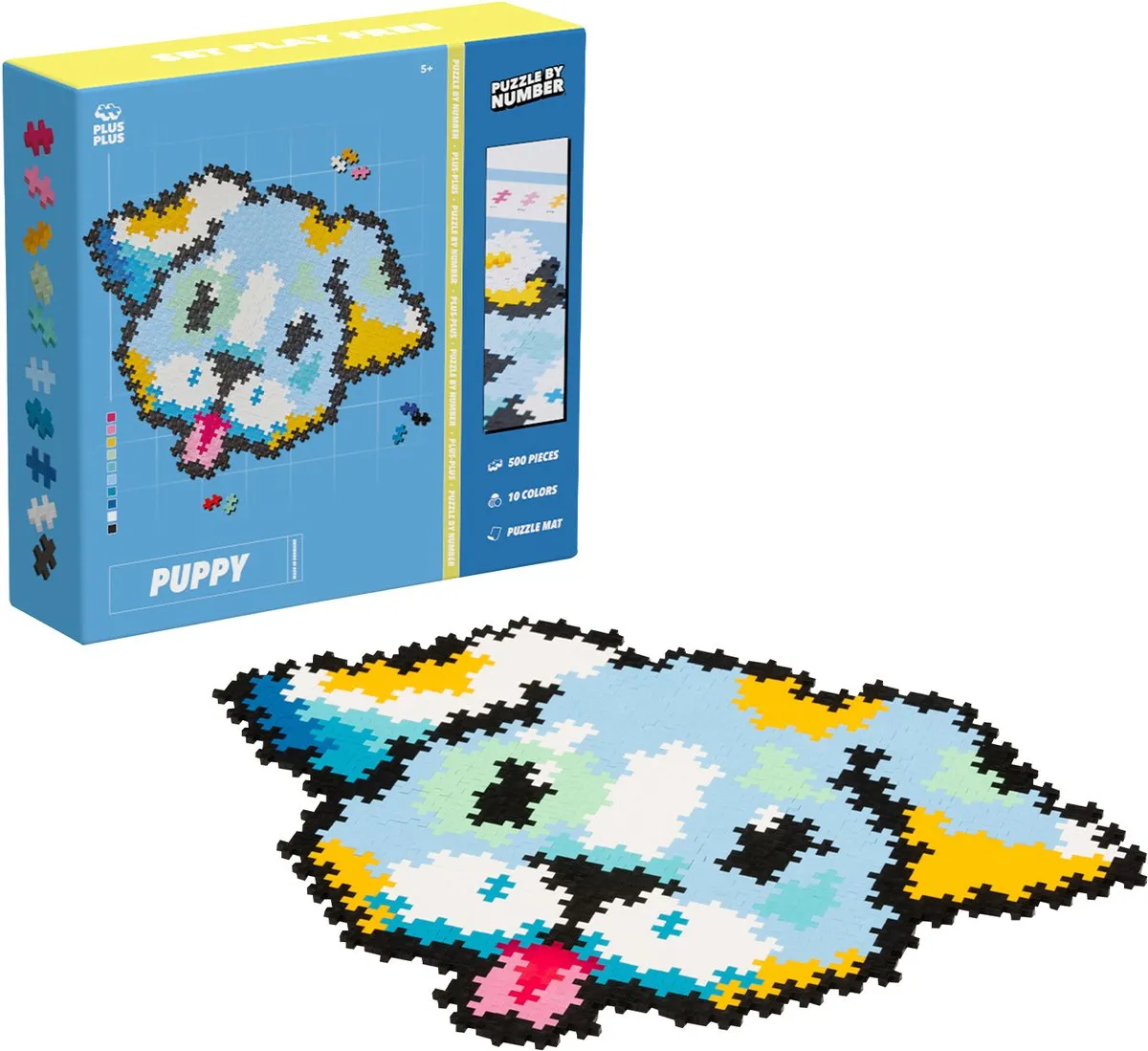 Plus-Plus Puzzle by Number Puppy 500 Stuks