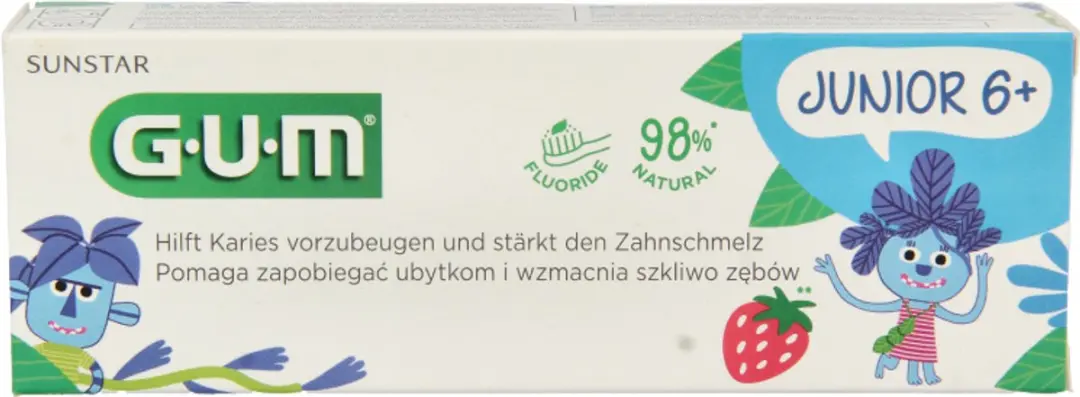 Gum Tandpasta Junior 50ml - 7+ - afbeelding 6 van 6
