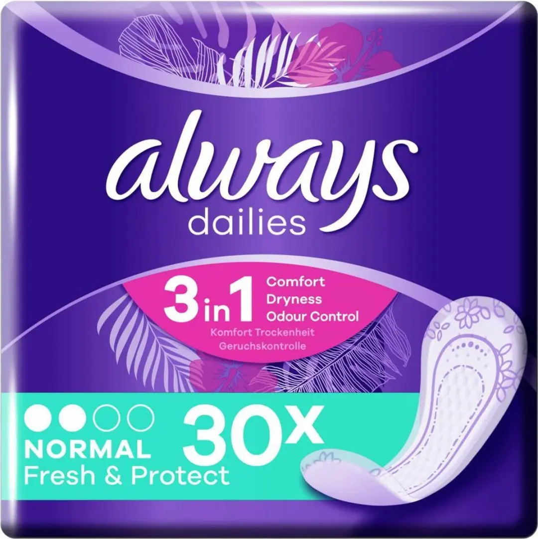 Always Dailies Normal Fresh & Protect Inlegkruisjes - 30 Stuks