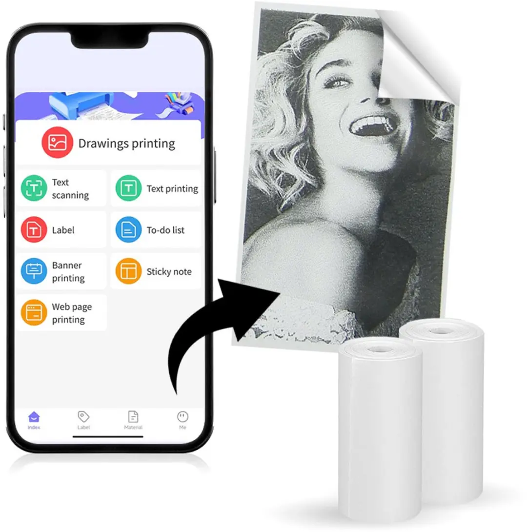 Easypix InstantFun Pocket Printer P1 - Zwart